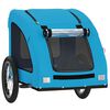 vidaXL Hondenfietstrailer oxford stof en ijzer blauw