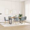 vidaXL Eetkamerstoelen 6 st stof lichtgrijs