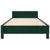 vidaXL Bedframe zonder matras 90x190 cm fluweel donkergroen