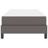 vidaXL Bedframe met matras Grijs 90 x 200 cm Stof