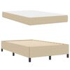 vidaXL Bedframe met matras Lichtgroen Grijs 120 x 200 cm Stof
