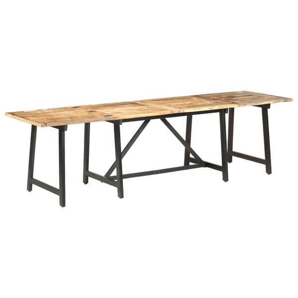 vidaXL Eettafel uitschuifbaar 280x80x75 cm massief mangohout