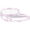 vidaXL Bedframe zonder matras "Hvar" kunstleer wit 180x200 cm