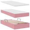 vidaXL Opbergbed met matras met matras Roze 90 x 200 cm Fluweel