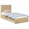 vidaXL Opslag bed met lade Sonoma Eiken 75 x 190 cm Bewerkt hout