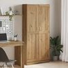 vidaXL Hoge kast 82,5x30,5x185 cm bewerkt hout artisanaal eikenkleur