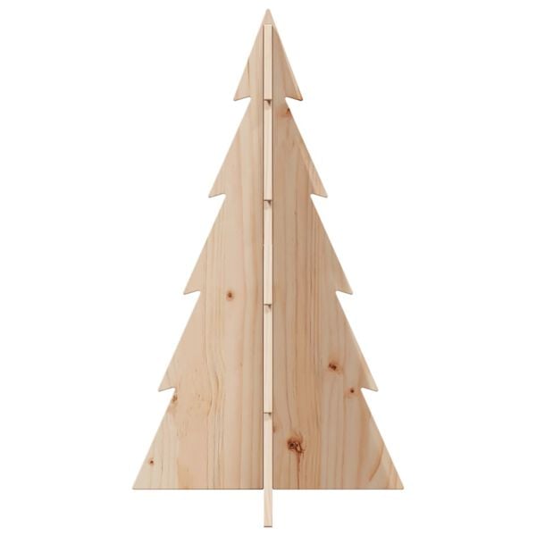 vidaXL Kerstdecoratie kerstboom 80 cm massief grenenhout