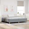 vidaXL Boxspringbed met matras Lichtgrijs 200 x 200 cm Stof