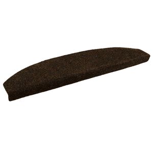 vidaXL Zelfklevende Trapmatten 15 pcs Bruin 80 x 24,5 x 3,5 cm