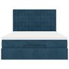 vidaXL Ottoman bed met matrassen en LED's 140x200cm fluweel