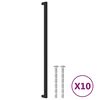 vidaXL Handvatten 10 st 480 mm roestvrij staal zwart
