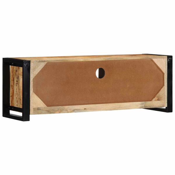 vidaXL Tv-meubel 100x30x35 cm massief ruw mangohout