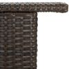 vidaXL Tuinbartafel 120x55x110 cm poly rattan bruin