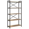 vidaXL Boekenkast 80 x 30 x 155 cm Bewerkt hout Artisan Eiken