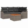 vidaXL Tuin Sofa Set 5 pcs Grijs