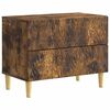 vidaXL Nachtkastje Gerookt eiken 62 x 34,5 x 48 cm Bewerkt hout