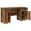 vidaXL Bureau met lade Oud hout 140 x 49 x 76 cm Bewerkt hout