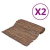 vidaXL Schermen 2 st 400x150 cm schors