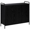 vidaXL Dressoir Zwart eiken 97 x 33 x 81 cm Bewerkt hout