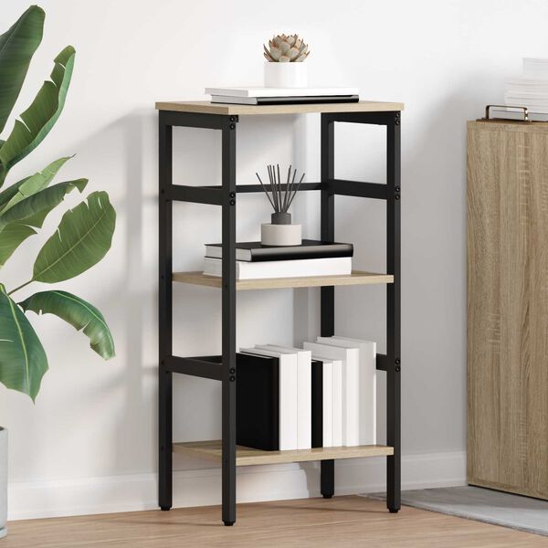 vidaXL Boekenkast Sonoma Eiken 40 x 29,5 x 81 cm Bewerkt hout