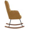 vidaXL Schommelstoel fluweel bruin