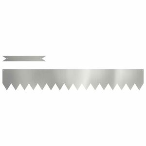 vidaXL Tuinrand 10 st 100 x 0,05 x 15 cm Gegalvaniseerd staal Zilver