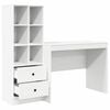 vidaXL Bureau met lade 2 pcs Wit