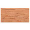 vidaXL Wastafelblad 80x40x1,5 cm massief beukenhout