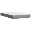 vidaXL Boxspring met matras stof lichtgrijs 120x200 cm