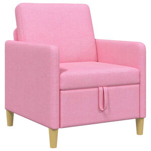 vidaXL Bank met opslag Roze 72 x 78 x 87 cm Polyester