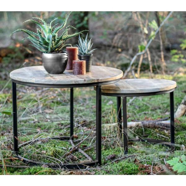 HSM Collection 2-delige Salontafelset Ronin rond