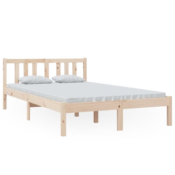 vidaXL Bedframe zonder matras massief hout 120x200 cm