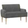 vidaXL Loungebank met knopencomfort Donkergrijs 116 x 67 x 81 cm