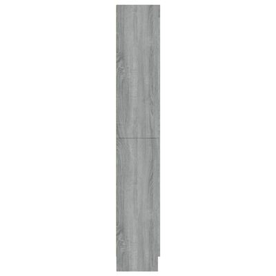 vidaXL Vitrinekast 82,5x30,5x185,5 cm bewerkt hout grijs sonoma eiken