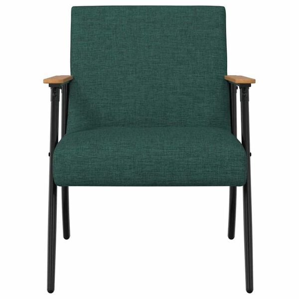 vidaXL Fauteuil Donkergroen 59 x 75 x 78 cm Stof