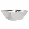 vidaXL Plantenbak zilver 35 x 35 x 15 cm Roestvrij staal
