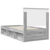 vidaXL Bedframe Grijs Sonoma 90 x 200 cm Massief grenenhout