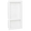 vidaXL Douchenis met 2 vakken 41x69x9 cm hoogglans wit
