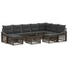 vidaXL Tuinbankenset 10 st Grijs poly rattan