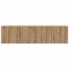 vidaXL Tv-meubels 2 st wandgemonteerd 80x30x41cm artisanaal eikenkleur