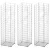 vidaXL 3-delige Schanskorfset 25x25x100 cm gegalvaniseerd draad