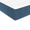 vidaXL Boxspring met matras fluweel donkerblauw 90x190 cm