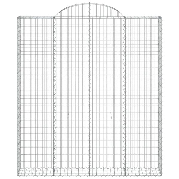 vidaXL Schanskorven 3 st gewelfd 200x30x220/240 cm ijzer
