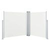 vidaXL Windscherm uittrekbaar 100x600 cm cr&egrave;me