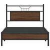 vidaXL Bedframe zonder matras bewerkt hout bruin eikenkleur 100x200 cm
