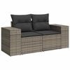 vidaXL Tuin Sofa Set met kussen 8 pcs Grijs poly rattan