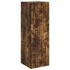 vidaXL Wand Gemonteerde Badkamerkast Gerookt eiken 33 x 34,5 x 100 cm