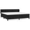 vidaXL Boxspring met matras fluweel zwart 200x200 cm