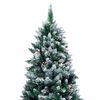 vidaXL Kunstkerstboom Groen 240 cm PVC en Staal en Kunststof