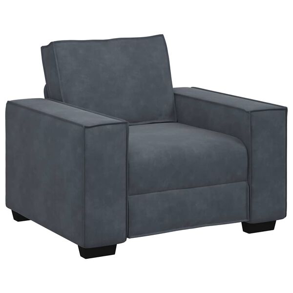 vidaXL Fauteuil 100x78x84 cm fluweel donkergrijs
